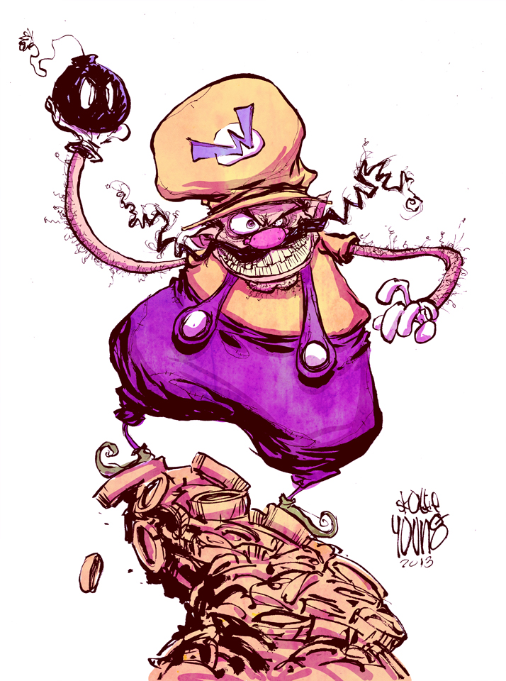 Wario par Skottie Young