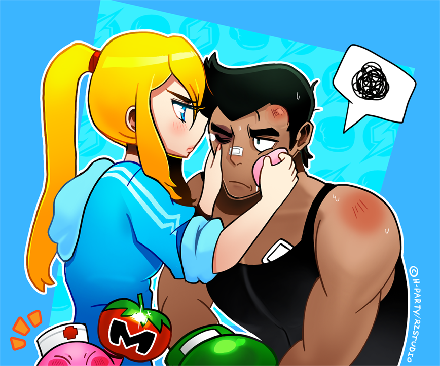 Samus et Little Mac par RZSTUDIO