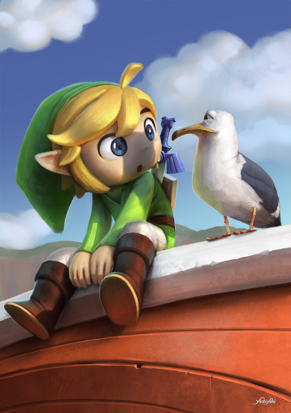 Toon Link par Cassio Yoshiyaki