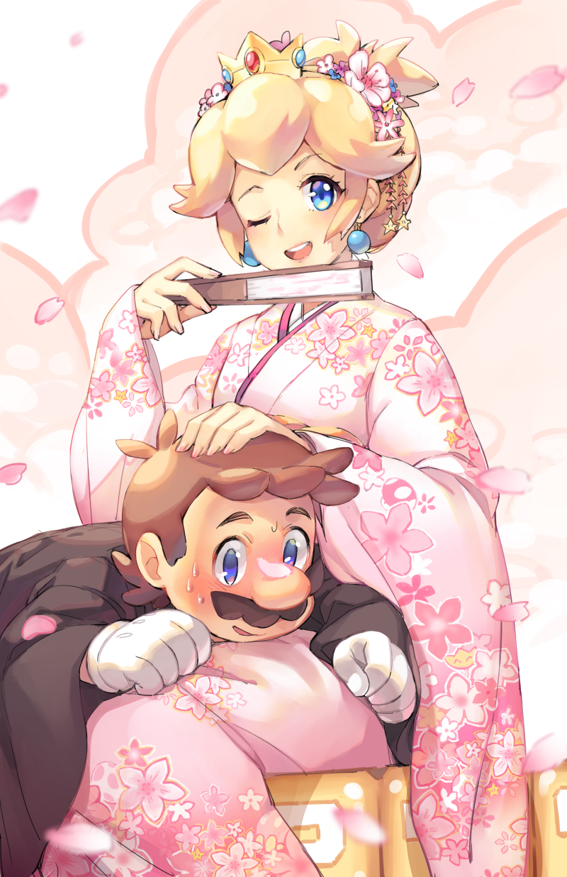 Mario et Peach
